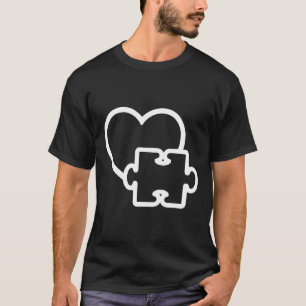 Autism-Cute Colourful Autism Piece Love Puzzle Gi T-Shirt
