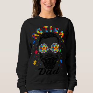 Autism Dad Autism Awareness Family Matching Beard  Sweatshirt