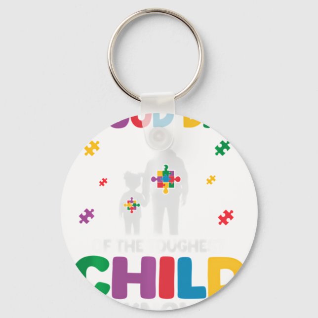 Autism Dad Of Daughte Key Ring (Front)
