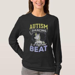 Autism Dancing To A Different Beat Dancing Unicorn T-Shirt
