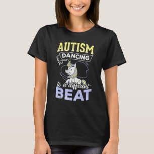 Autism Dancing To A Different Beat Dancing Unicorn T-Shirt