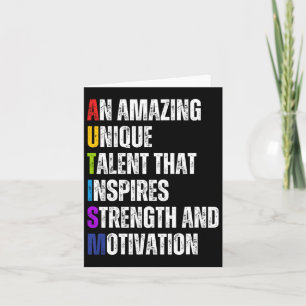 Autism Definition Autism Awareness Month Support I Card
