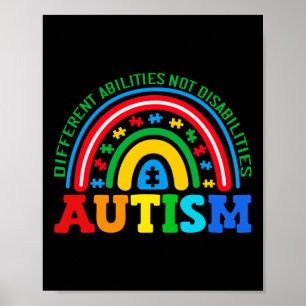 Autism Different abilities not disabilities Autism Poster