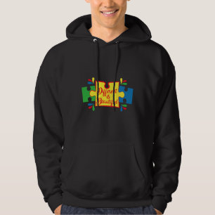 Autism Different And Beautiful Active Hoodie