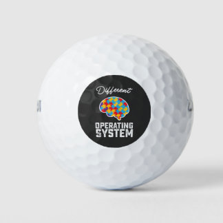 Autism Different Operating System Neurodiversity Golf Balls