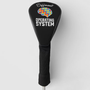 Autism Different Operating System Neurodiversity Golf Head Cover