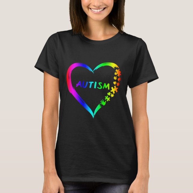 Autism Disabilities Awareness Month Support  T-Shirt (Front)