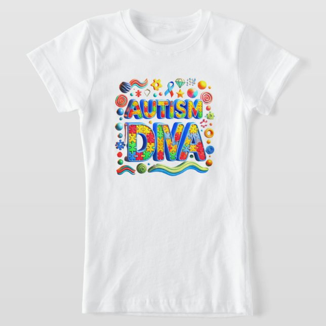 Autism Diva Shirt (Laydown)