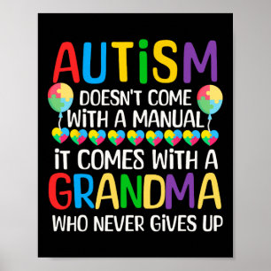 Autism Doesn't Come With A Manual Autism Awareness Poster