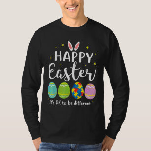 Autism Easter Egg Bunny Puzzle Awareness Kids T-Shirt