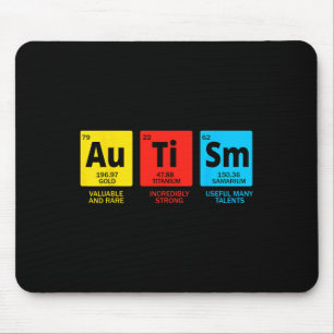 Autism Elements Periodic Table Asd Autism Awarenes Mouse Pad