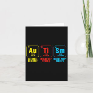 Autism Elements Periodic Table Awareness Asd Men W Card