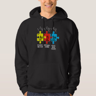Autism Elements Periodic Table Awareness Asd Men W Hoodie