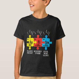 Autism Elements Periodic Table Awareness Asd Men W T-Shirt