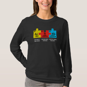 Autism Elements Periodic Table Awareness Asd Men W T-Shirt