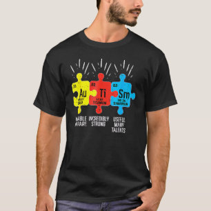 Autism Elements Periodic Table Awareness Asd Men W T-Shirt