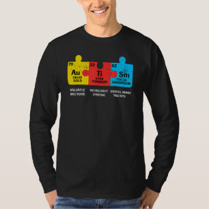Autism Elements Periodic Table Awareness Asd Men W T-Shirt