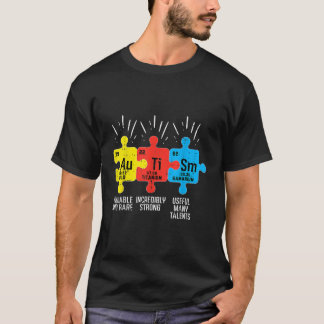 Autism Elements Periodic Table Awareness ASD Men W T-Shirt