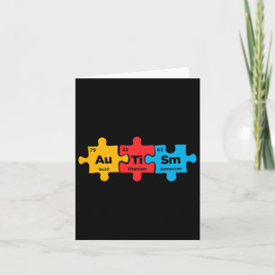 Autism Elements Periodic Table Puzzle Awareness As Card