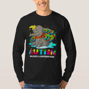 Autism Elephant Dumbo Walking A Different Path Aut T-Shirt