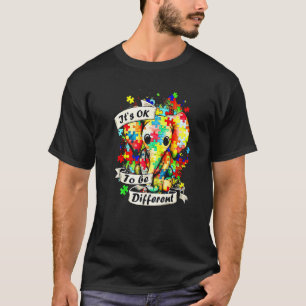 Autism Elephant Puzzle It's Ok To Be Different Mum T-Shirt