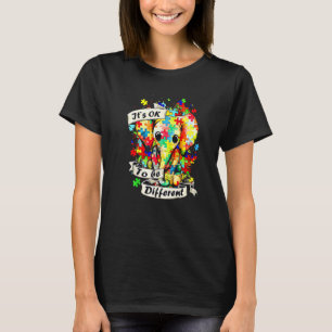 Autism Elephant Puzzle It's Ok To Be Different Mum T-Shirt