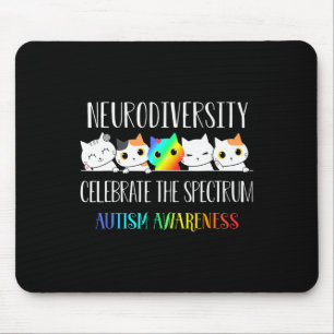 Autism Embrace Neurodiversity Celebrate The Spectr Mouse Pad