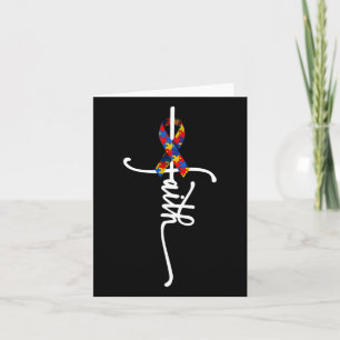 Autism Faith Cross Autism Autistic Gifts Autism Aw Card
