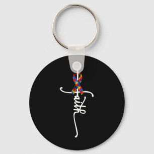 Autism Faith Cross Autism Autistic Gifts Autism Aw Key Ring