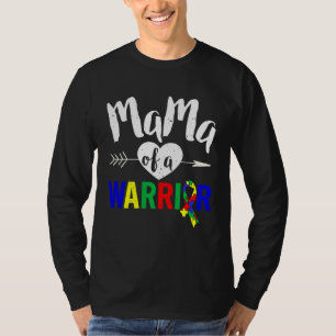 Autism Family  Mama Of A Warrior  Autism Women T-Shirt