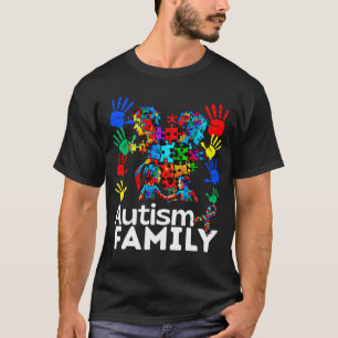Autism Family Navigating Autism Autism Mum Dad Fam T-Shirt