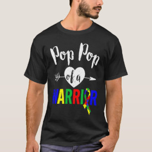 Autism Family Pop Pop Of A Warrior Autism Men T-Shirt
