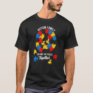 Autism Family Solving The Puzzle Together Autism F T-Shirt