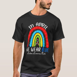 Autism Fidget Pop It Rainbow We Wear Blue Autism A T-Shirt