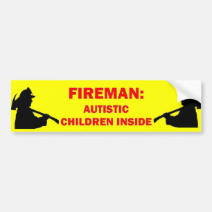 Autism Fire Safety Bumper Sticker