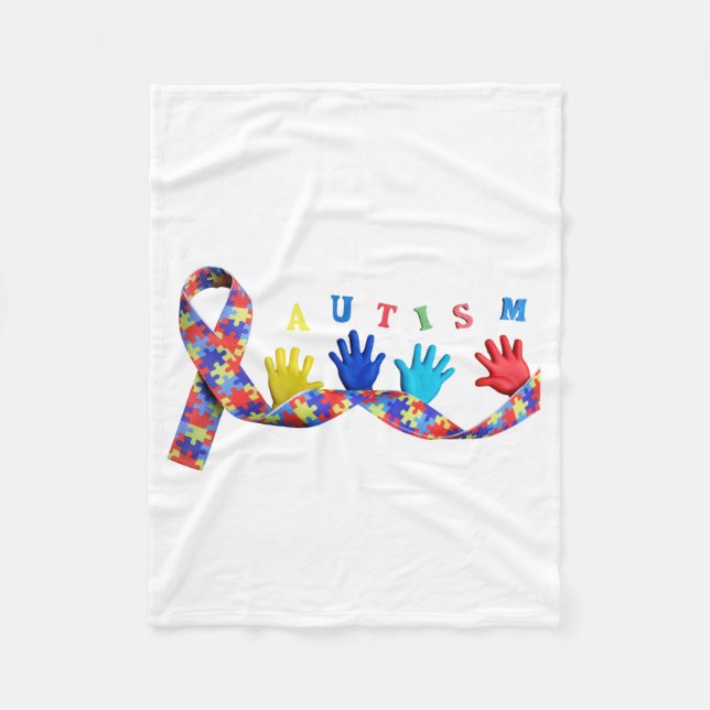 Autism Fleece Blanket (Front)