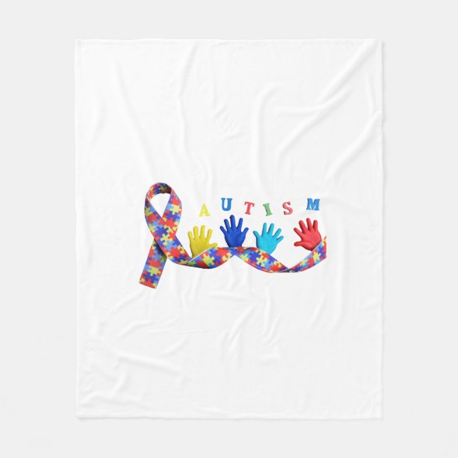 Autism Fleece Blanket (Front)