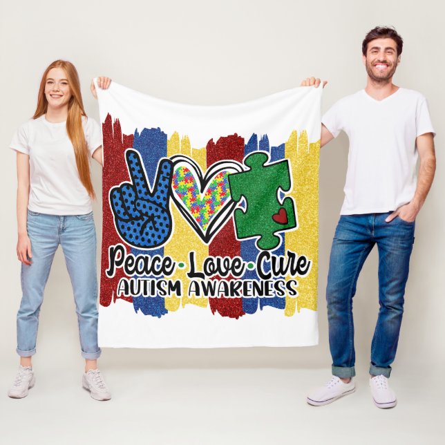 Autism - Fleece Blanket, 50"x60" Blanket (In Situ)