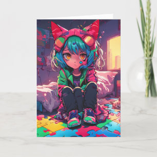 Autism Folded Greeting Card