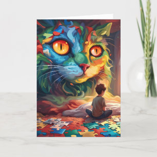 Autism Folded Greeting Card