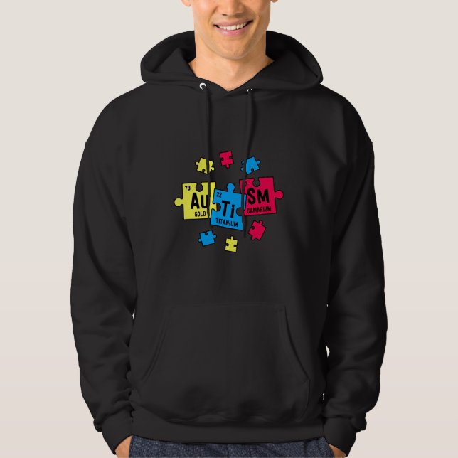 Autism For Teachers Sped Periodic Table Elements Hoodie (Front)
