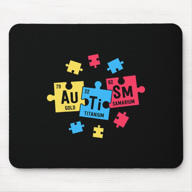 Autism  For Teachers SPED Periodic Table Elements  Mouse Pad (Front)
