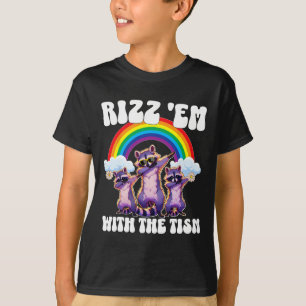 Autism Funny Rizz Em With The Tism Meme Autistic O T-Shirt