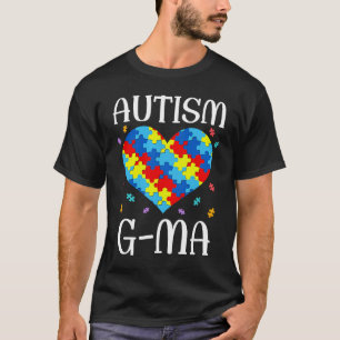 Autism G Ma Matching Family Heart Autism Awareness T-Shirt