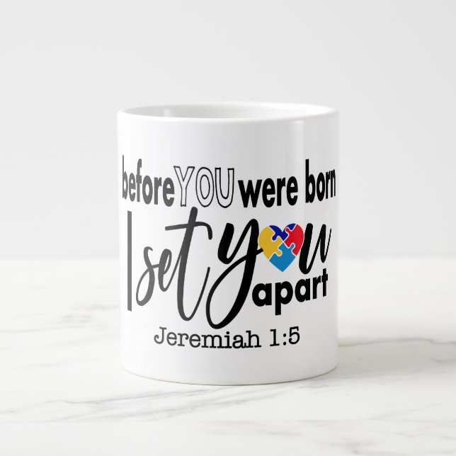 Autism  Gift Jumbo Mug (Front)