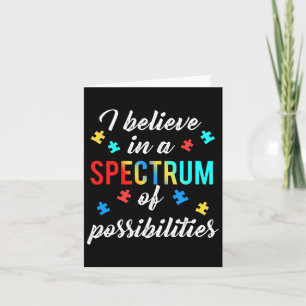 Autism Gift With Quote For Mental Health Spectrum  Card