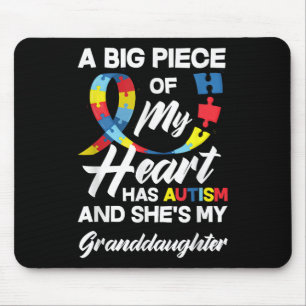 Autism Grandma _ Grandpa Autistic Granddaughter Au Mouse Pad