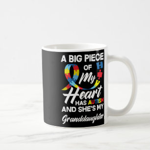 Autism Grandma Grandpa Autistic Granddaughter Auti Coffee Mug