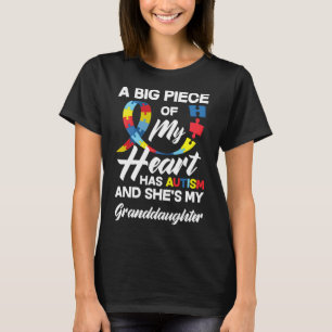 Autism Grandma Grandpa Autistic Granddaughter Auti T-Shirt