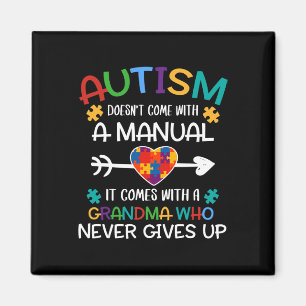 Autism Grandma Love Autistic Kids Autism Awareness Magnet